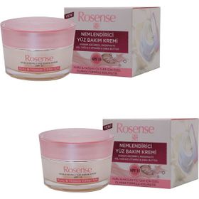 Rosense Kuru Hassas Cilt Tipleri İçin 2x50 ml Nemlendirici Yüz Bakım Kremi