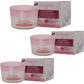 Rosense Kuru Hassas Cilt Tipleri İçin 3x50 ml Nemlendirici Yüz Bakım Kremi