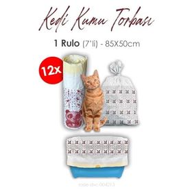 Rosie 7 Adet 12 Rulo 85x50 cm Kedi Kumu Torbası