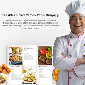Rossclean Cook Active 5.5 lt Beyaz Dijital Airfryer