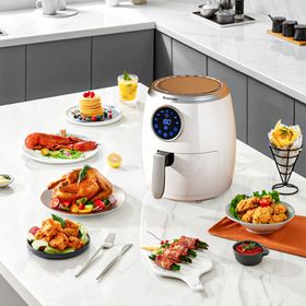 Rossclean Cook Active 5.5 lt Beyaz Dijital Airfryer