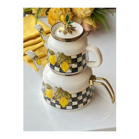Rossev Amarillo Emaye Çaydanlık