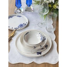 Rossev Blue Blanch 24 Parça 6 Kişilik Yemek Takımı