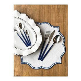 Rossev Dali Blue 42 Parça Çatal Kaşık Bıçak Takımı