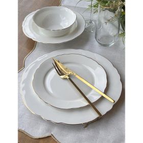 Rossev Elegance Gold 24 Parça 6 Kişilik Yemek Takımı