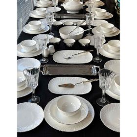 Rossev Elegance Silver 83 Parça 12 Kişilik Yemek Takımı