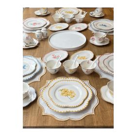 Rossev Flowers 55 Parça 6 Kişilik Kahvaltı Takımı