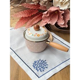 Rossev Güzgülü 12 cm Renkli Puantiye Emaye Sos Tavası