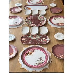 Rossev Magenta 29 Parça 4 Kişilik Kahvaltı Takımı