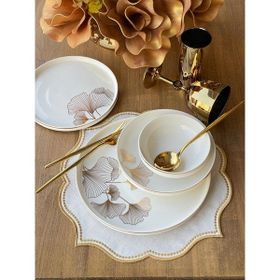 Rossev Modern Ginkgo 24 Parça 6 Kişilik Yemek Takımı