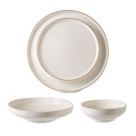 Rossev Modern Gold 6 Kişilik 24 Parça Yemek Takımı