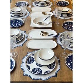 Rossev Modern Monako 46 Parça 6 Kişilik Yemek Takımı