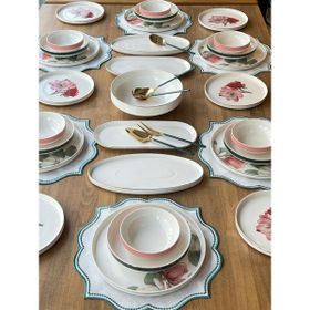 Rossev Modern Nancy 40 Parça 6 Kişilik Yemek Takımı