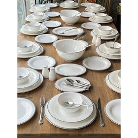 Rossev Modern Nantes Silver 149 Parça 12 Kişilik Yemek Takımı