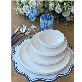 Rossev Modern Sade 24 Parça 6 Kişilik Yemek Takımı