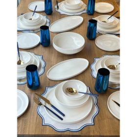 Rossev Modern Sade 81 Parça 6 Kişilik Yemek Takımı
