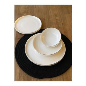 Rossev Modern Silver 24 Parça 6 Kişilik Yemek Takımı