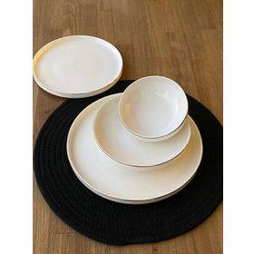 Rossev Modern Silver 24 Parça 6 Kişilik Yemek Takımı