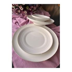 Rossev Royal Charme Gold 24 Parça 6 Kişilik Yemek Takımı