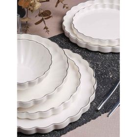 Rossev Royal Charme Silver 24 Parça 6 Kişilik Yemek Takımı