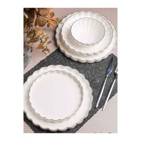 Rossev Royal Charme Silver 24 Parça 6 Kişilik Yemek Takımı