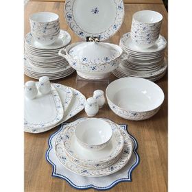 Rossev Tıffany Blue 58 Parça 12 Kişilik Yemek Takımı