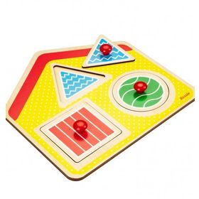 Rossie Geometrik Ev Ahşap İlk Yapboz