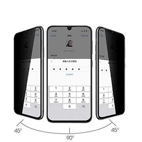 Rotaks Case Oppo A15 Hayalet Gizlilik Filtreli Tam Kaplar Ekran Koruyucu