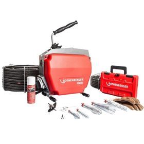Rothenberger R600 Kanal Açma Makinesi+16/22 mm Spiral ve Uç Seti
