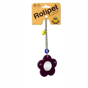 Rotipet Ahşap Çerçeveli Papatya Ayna Kuş Oyuncağı