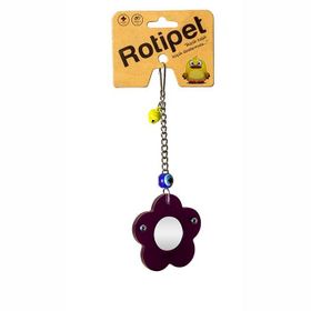 Rotipet Ahşap Çerçeveli Papatya Ayna Kuş Oyuncağı