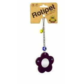 Rotipet Ahşap Çerçeveli Papatya Ayna Kuş Oyuncağı