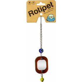 Rotipet Akrilik Çerçeveli Ayna Küçük Kuş Oyuncağı