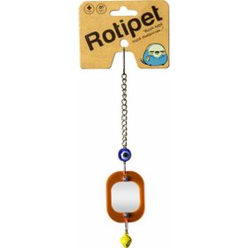 Rotipet Akrilik Çerçeveli Ayna Küçük Kuş Oyuncağı