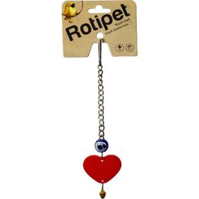 Rotipet Akrilik Şekilli Sarkaç Kalp Kuş Oyuncağı