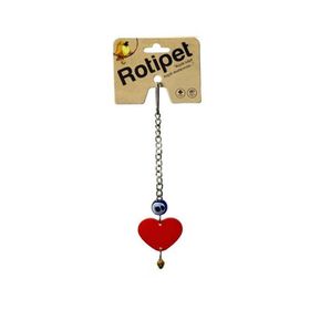 Rotipet Akrilik Şekilli Sarkaç Kalp Kuş Oyuncağı