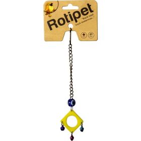 Rotipet Akrilik Şekilli Sarkaç Kare Kuş Oyuncağı