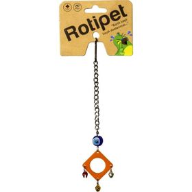 Rotipet Akrilik Şekilli Sarkaç Kare Kuş Oyuncağı