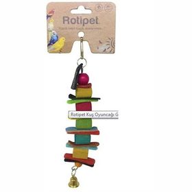 Rotipet Gökkuşağı Derili Kuş Oyuncağı
