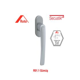 Roto RTL Secustik Gümüş Pencere Kolu