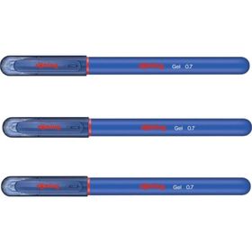 Rotring 0.7 mm Jel 3 Adet Mavi Mürekkepli Kalem
