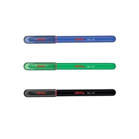 Rotring 0.7 mm Jel 3 Adet Siyah-Mavi-Yeşil Mürekkepli Kalem