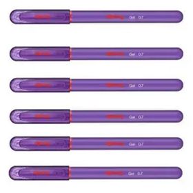 Rotring 0.7 mm Mor 6'lı Jel Mürekkepli Tükenmez Kalem