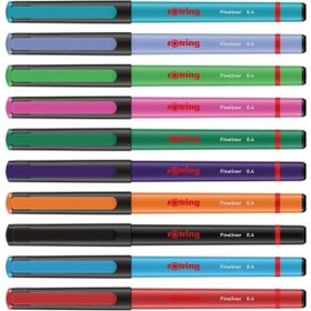 Rotring 2166220 Fineliner 10'lu İnce Keçe Uçlu Kalem