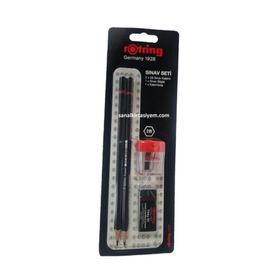 Rotring 2'li 2B Sınav Kalemi+ Silgi+ Kalemtraş Sınav Seti