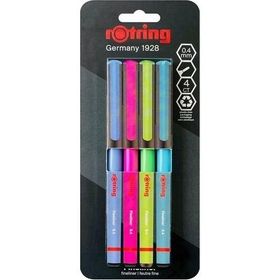 Rotring Fineliner 0.4 mm 4'lü İnce Keçe Uçlu Kalem