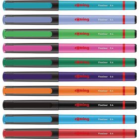 Rotring Fineliner 0.4 mm 4'lü İnce Keçe Uçlu Kalem
