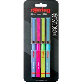 Rotring Liner 4 Renk 0.4 mm Keçe Uçlu Kalem