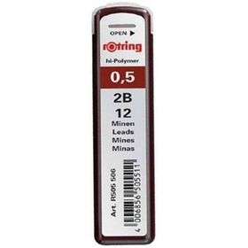 Rotring Min 0.5 mm 2B 12'li 10 Tüp