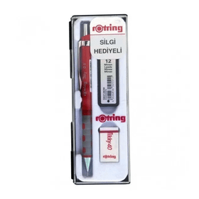 Rotring Tikky 0,5 mm Kırmızı Versatil Okul Seti